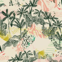 Queen Palm Wallpaper, Palm Trees by Kitty McCall, Milton & King, Australia