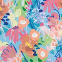 Love Club Wallpaper • Tiff Manuell • Colorful Floral Wallpaper • Swatch