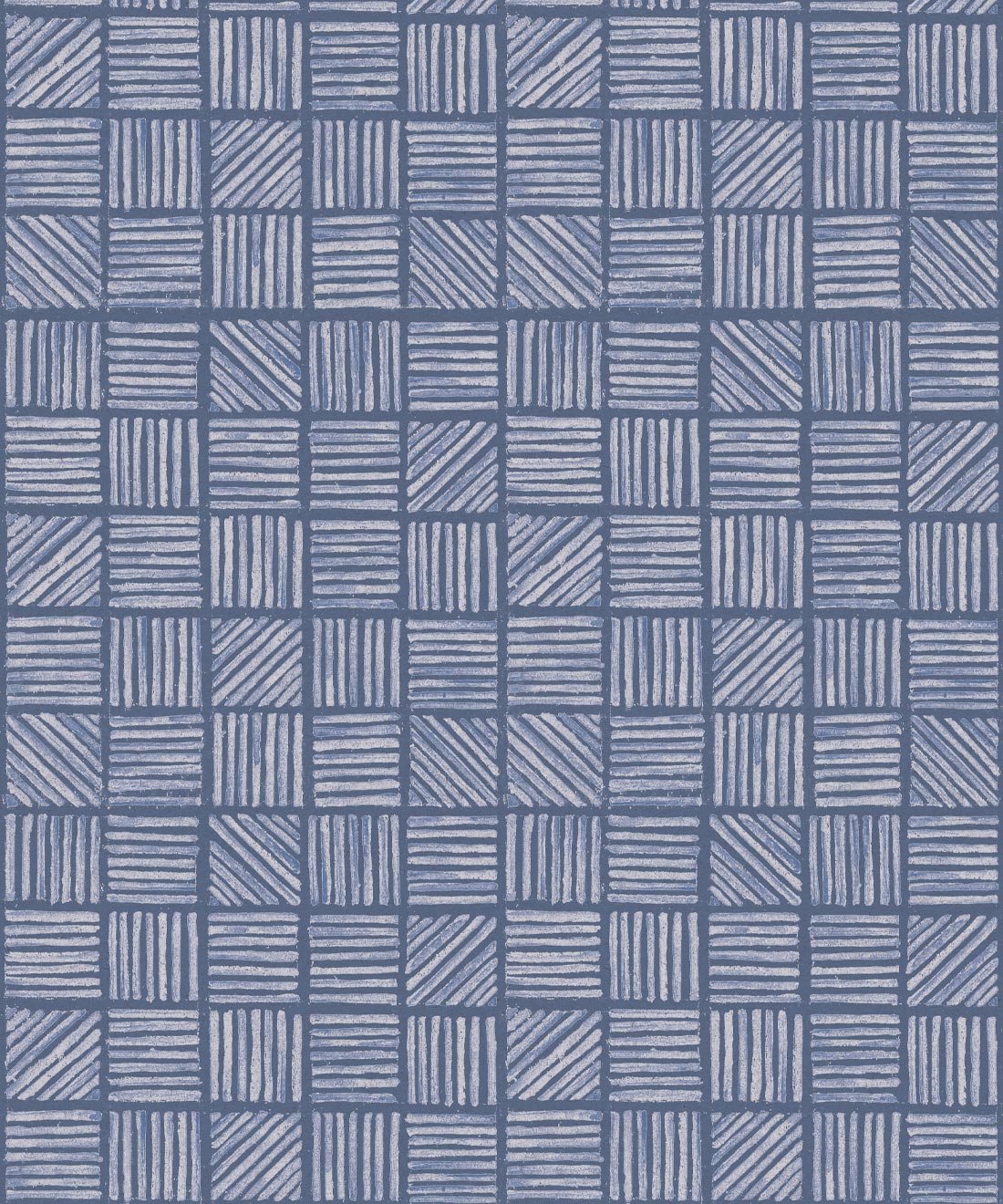 Lignes Deux Wallpaper • Saint Pierre Australia • Blue Navy • Swatch