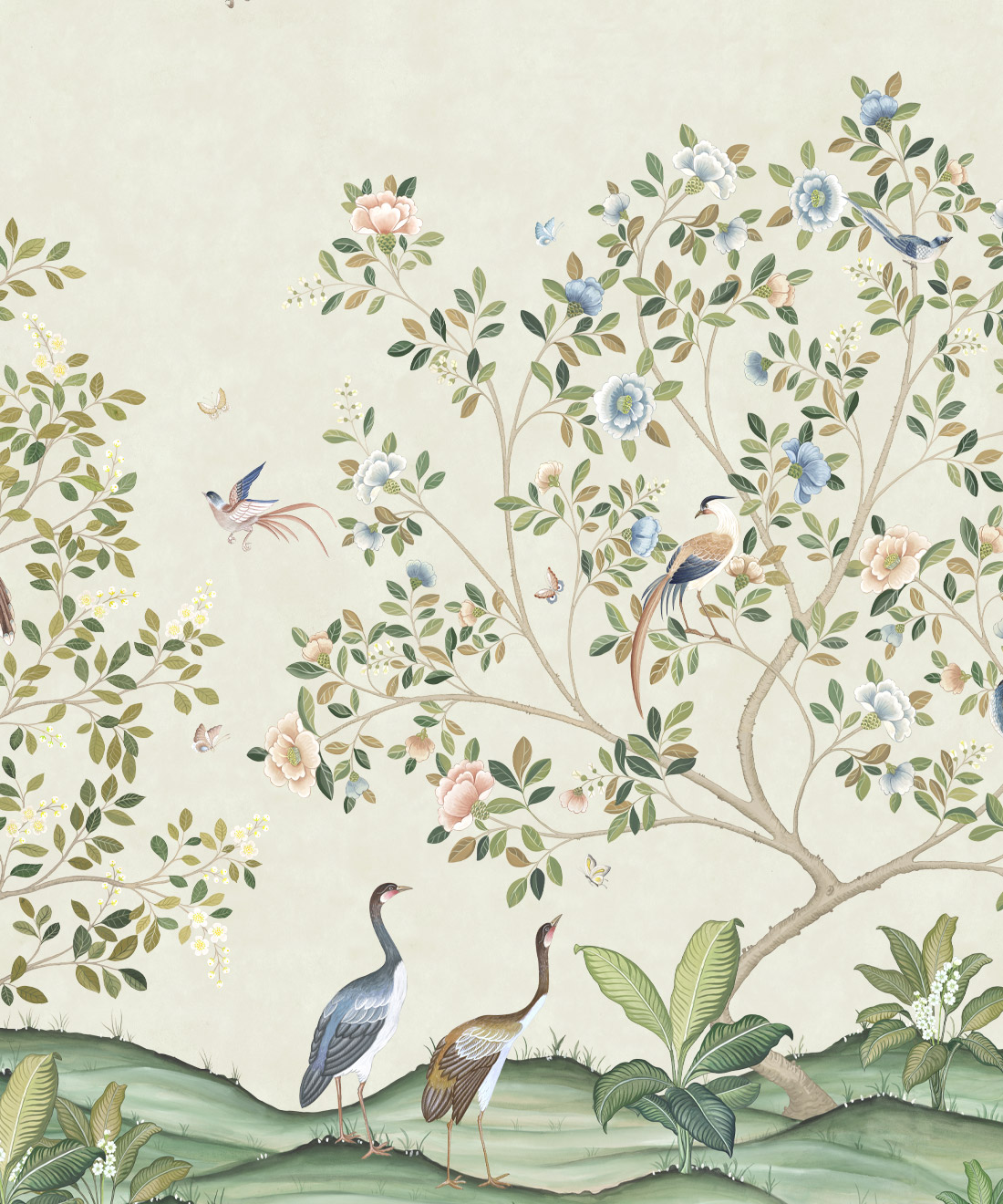 Spring Landscape Mural • Bethany Linz • Beige • Swatch