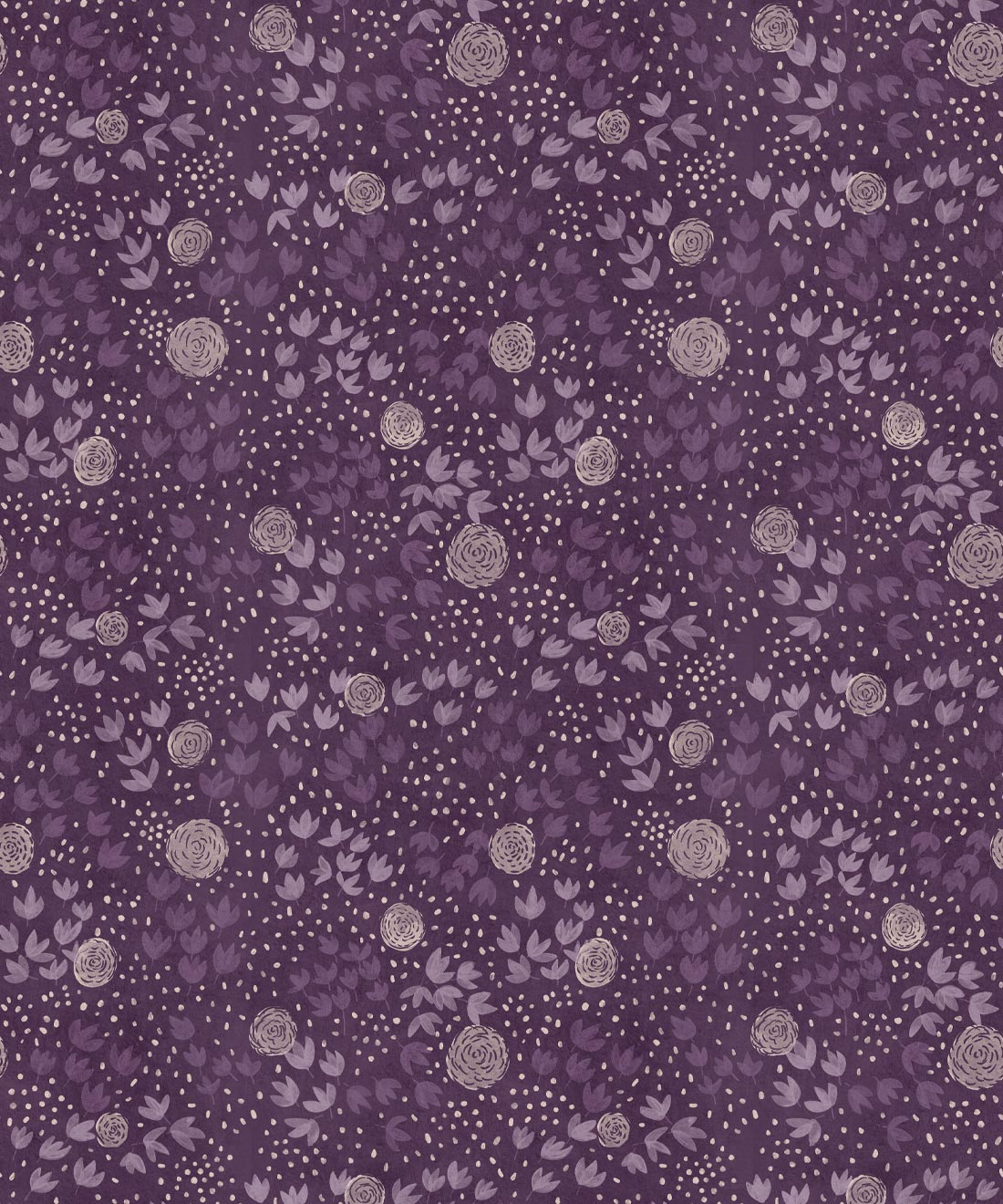 Dainty Wallpaper • Katie O'Shea • Purple • Swatch