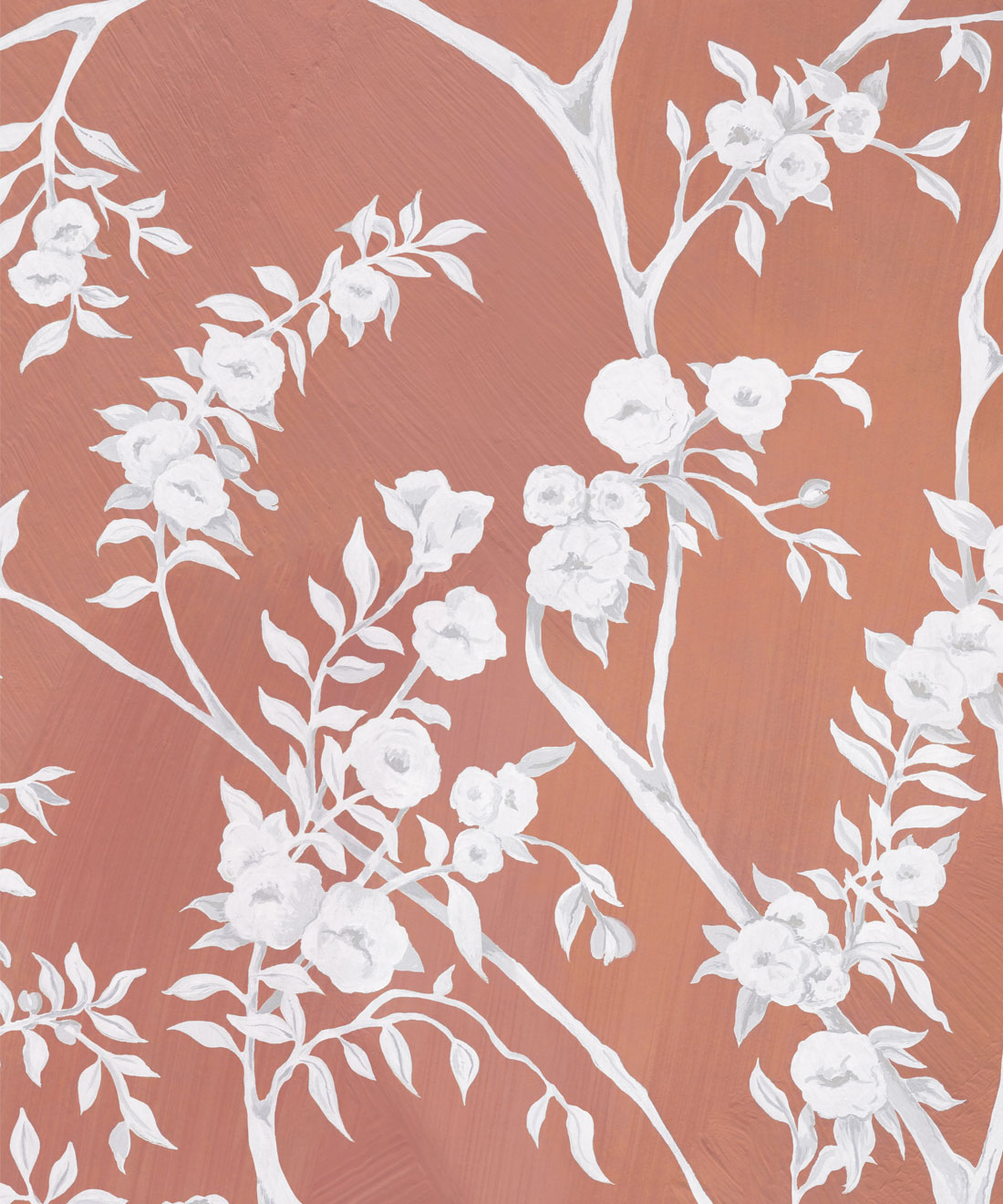 Blooming Joy Mural • Wallpaper Republic • Peach • Swatch