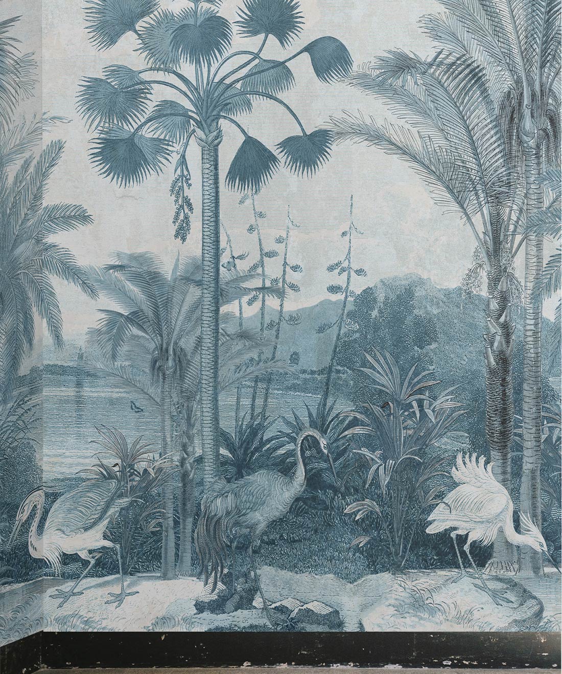 South Asian Subcontinent Mural • Bethany Linz • Indigo • Swatch