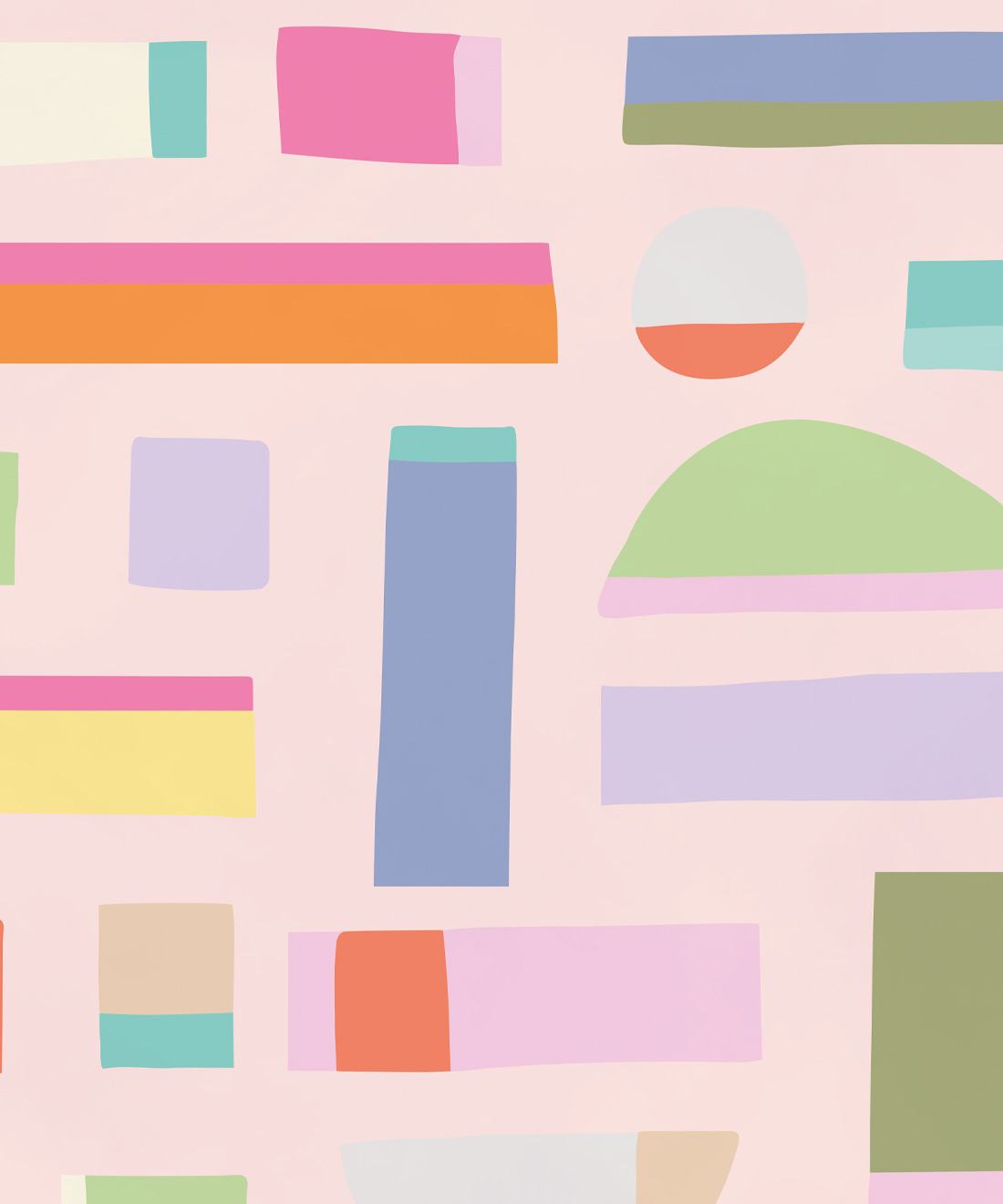 Shape Play Mural • Brook Gossen • Pink • Swatch