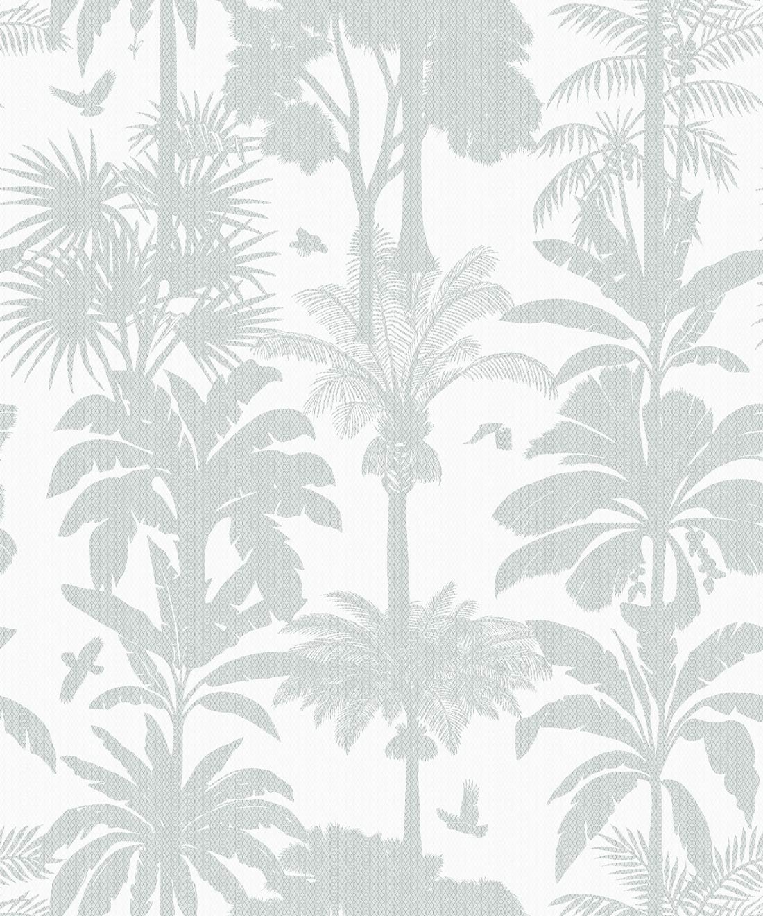Cockatoo Palms Wallpaper • La Semilla Casa • Bebe Waters • Swatch