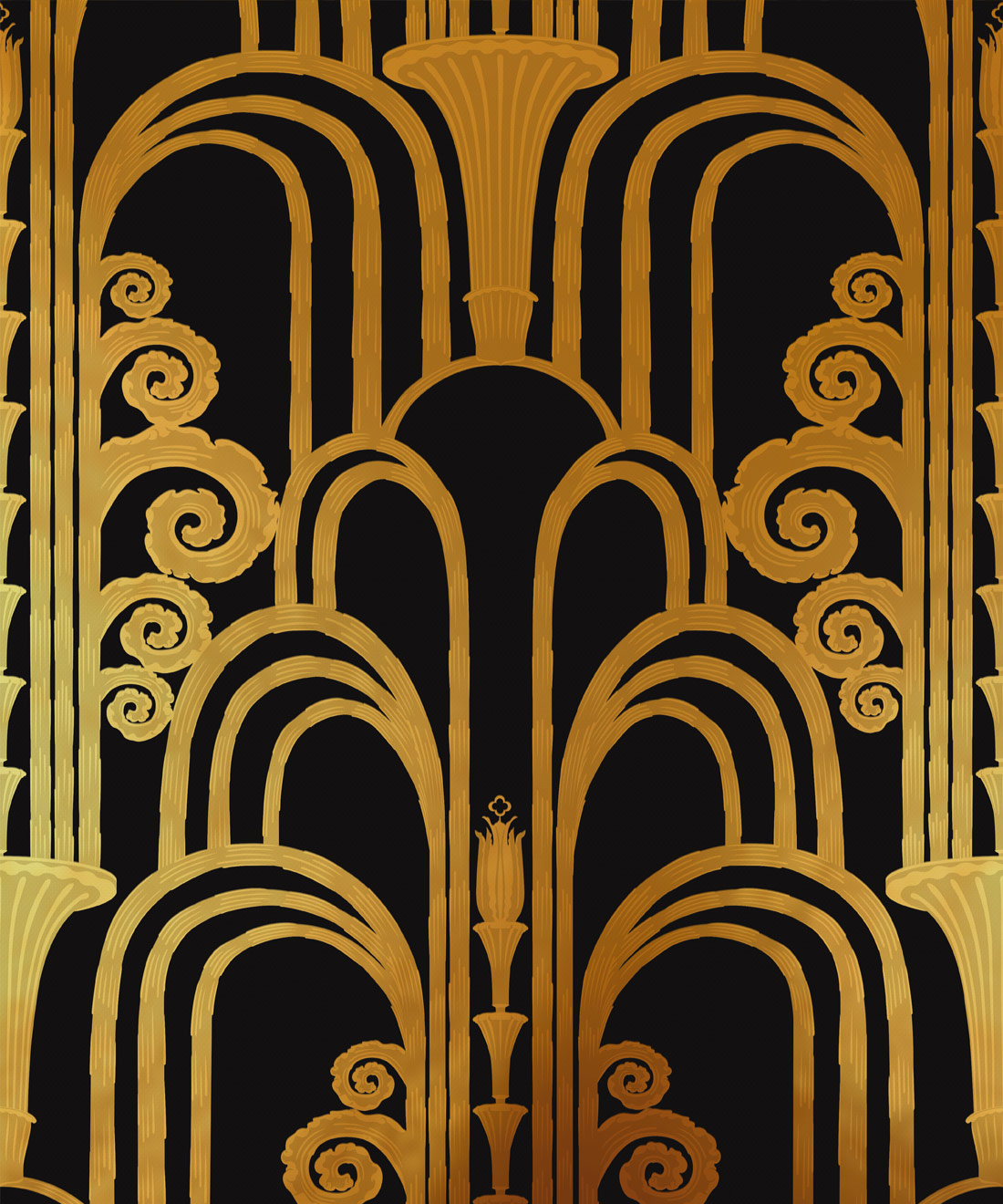 La Fontaine Metallic Wallpaper