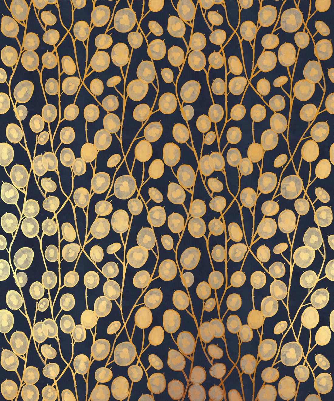 Lunaria Metallic Wallpaper