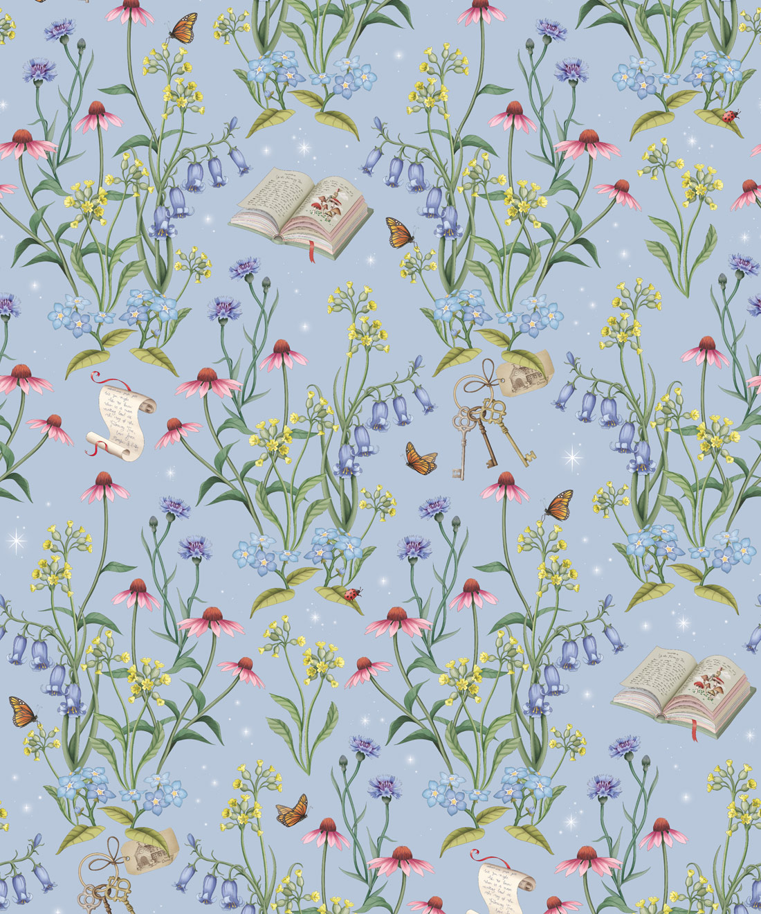 Storybook Meadow Wallpaper